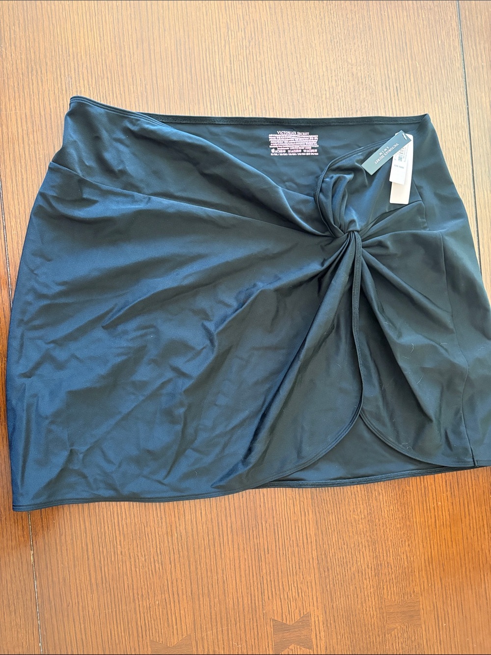Victoria's Secret Black Twist-Front Mini Skirt